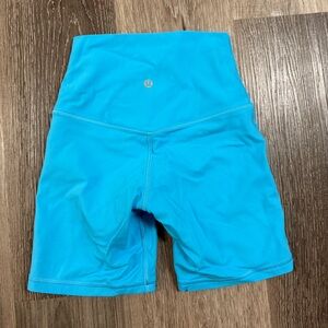lululemon align shorts kayak blue light